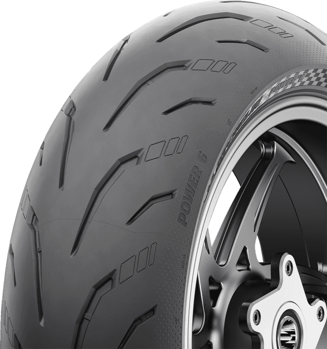 MICHELIN 0302-1782 Tire - Power 6 - Rear - 190/55ZR17 - (75W) — image 7 of 14
