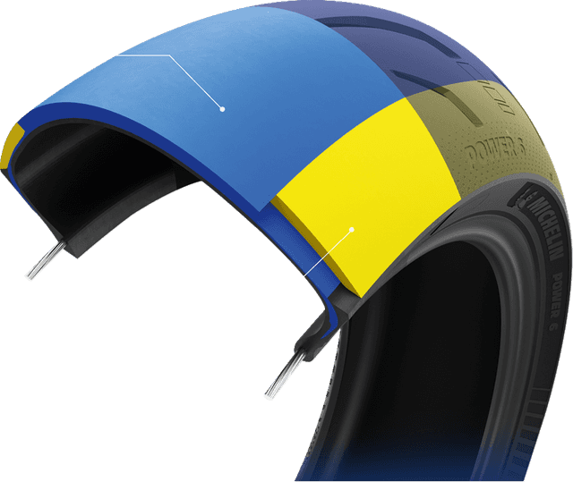 MICHELIN 0302-1783 Tire - Power 6 - Rear - 200/55ZR17 - (78W) — image 1 of 14