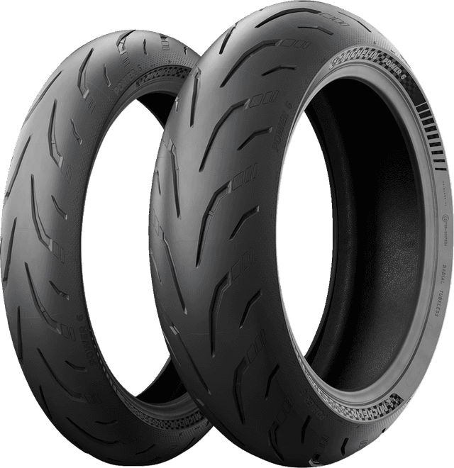 MICHELIN 0302-1784 Tire - Power 6 - Rear - 240/45ZR17 - (82W) — image 2 of 14