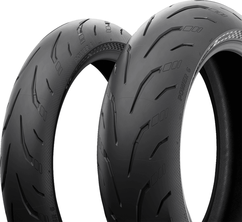 MICHELIN 0302-1784 Tire - Power 6 - Rear - 240/45ZR17 - (82W) — image 9 of 14