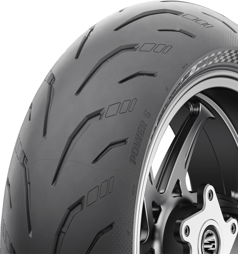 MICHELIN 0302-1784 Tire - Power 6 - Rear - 240/45ZR17 - (82W) — image 7 of 14