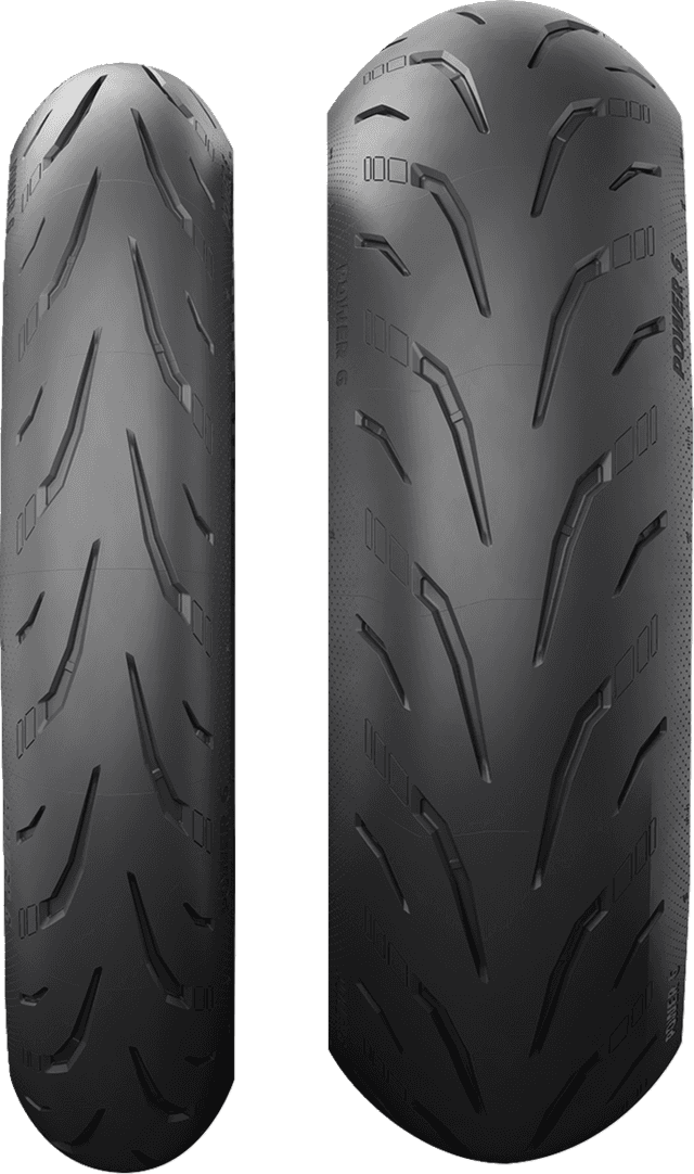 MICHELIN 0302-1874 Tire - Power 6 - Rear - 180/55ZR17 - 73W — image 10 of 14