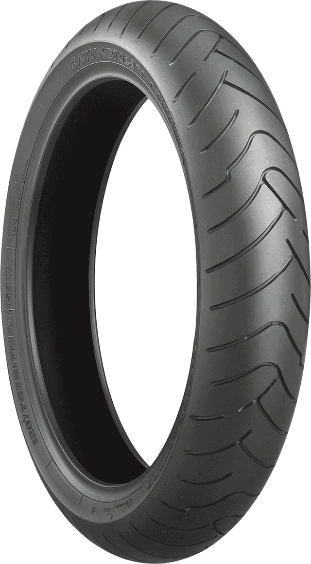 BRIDGESTONE 0303-0199 Tire - Battlax BT023-F - Front - 120/70ZR17 - (58W)