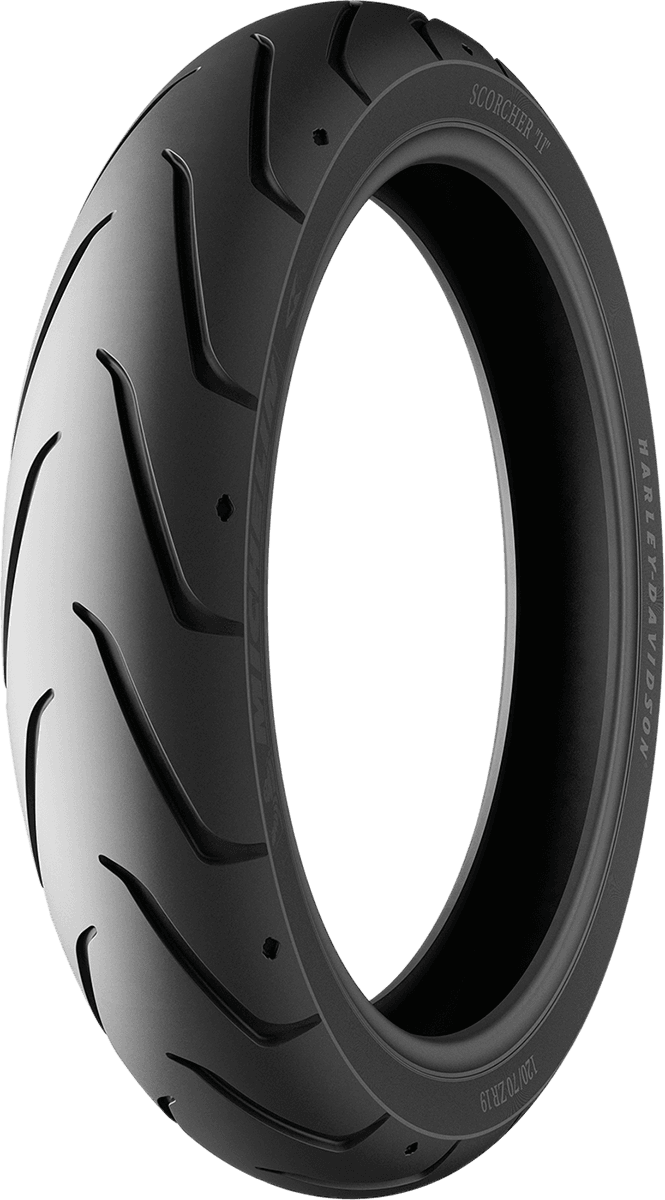 MICHELIN 0303-0211 Tire - Scorcher 11 - Front - F-Spec - 120/70ZR18 - (59W) — image 4 of 9
