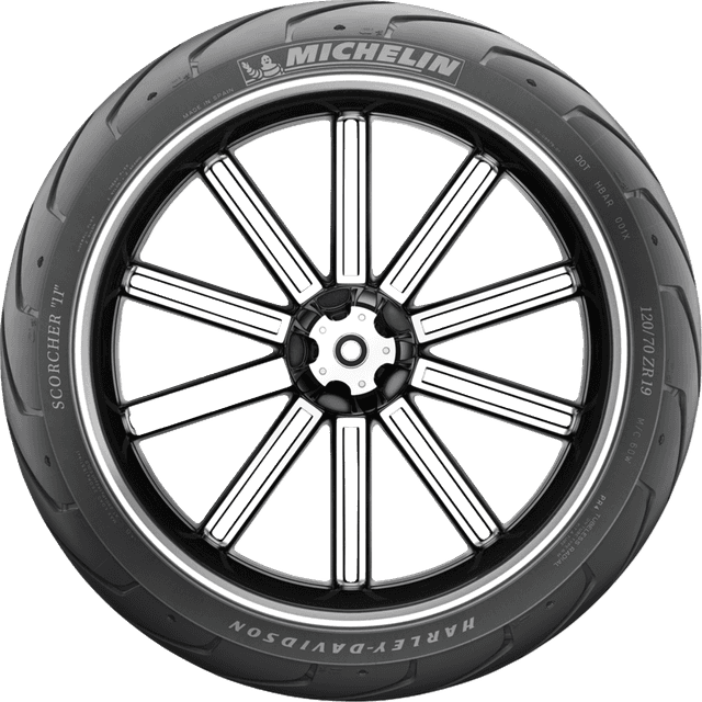 MICHELIN 0303-0212 Tire - Scorcher 11 - Front - T-Spec - 120/70ZR18 - (59W) — image 3 of 9