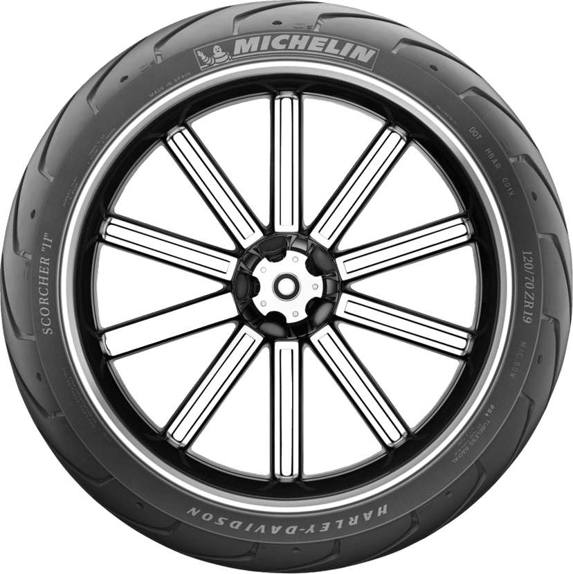 MICHELIN 0303-0224 Tire - Scorcher 11 - Front - 160/60R18 - 70V — image 7 of 9