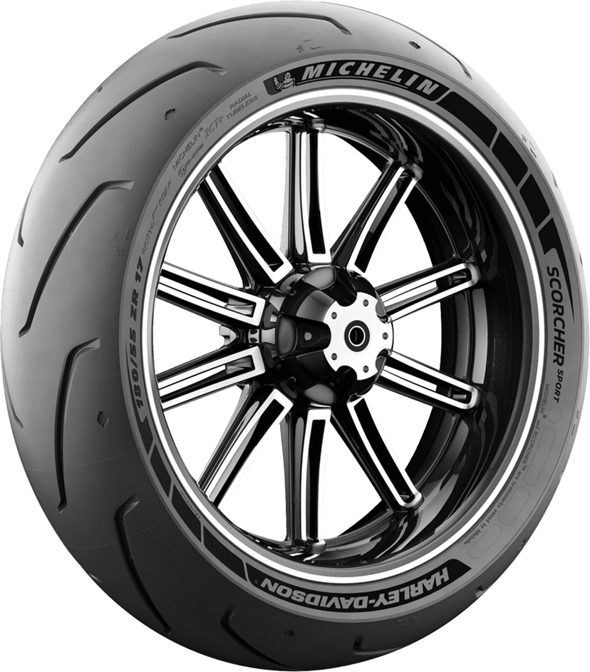 MICHELIN 0304-0289 Tire - Scorcher Sport - Rear - 180/55ZR17 - (73W) — image 2 of 9
