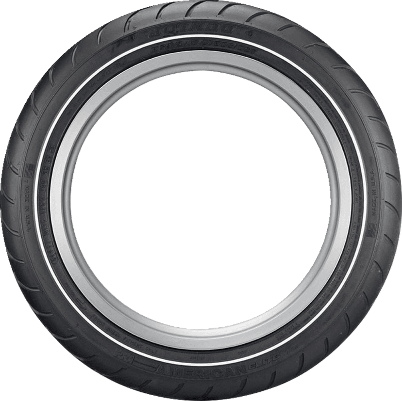 DUNLOP 0305-0306 Tire - American Elite - Front - 130/80B17 - Narrow Whitewall - 65H — image 2 of 3