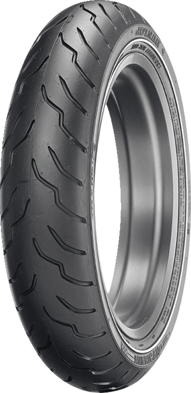 DUNLOP 0305-0306 Tire - American Elite - Front - 130/80B17 - Narrow Whitewall - 65H — image 1 of 3