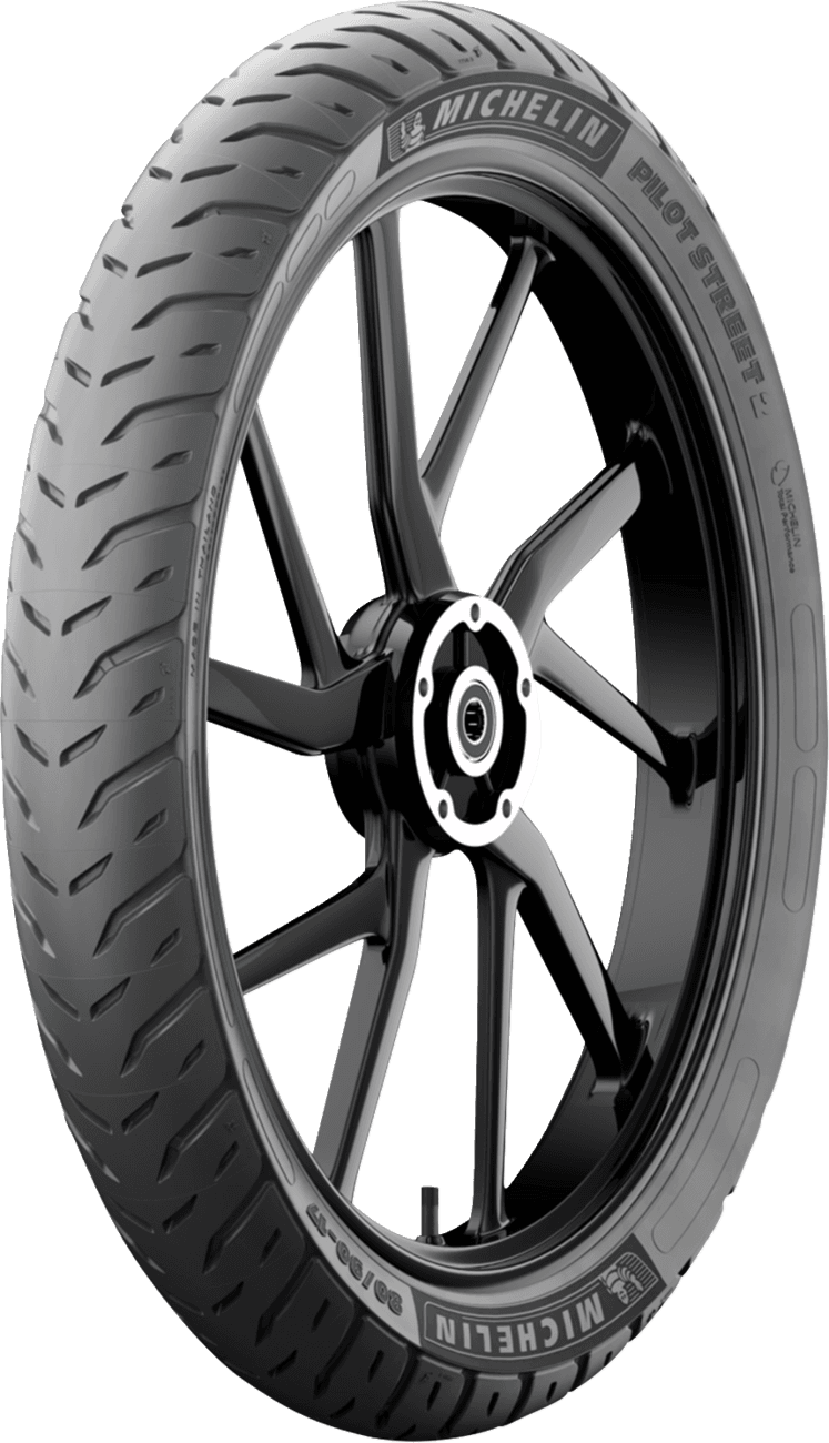 MICHELIN 0305-0826 Tire - Pilot Street 2 - Front/Rear - 100/90-10 - 61P — image 2 of 12