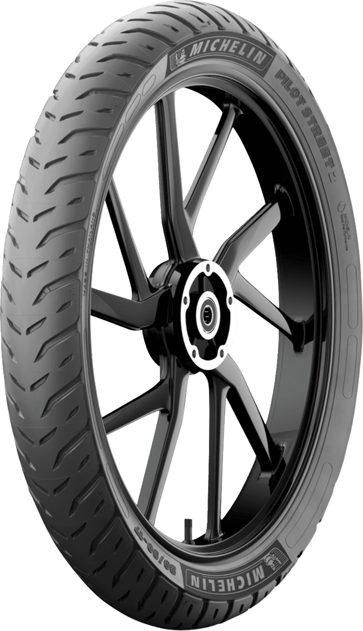 MICHELIN 0305-0829 Tire - Pilot Street 2 - Front/Rear - 80/90-14 - 46S