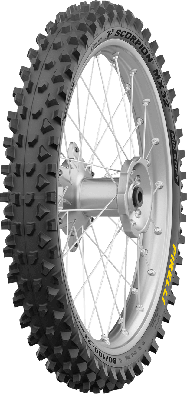 PIRELLI 0305-1028 Tire - Scorpion™ MX32 Mid Soft - Front - 80/100-21 - 51M