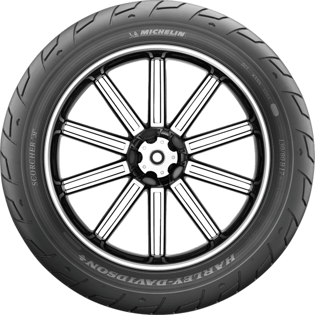 MICHELIN 0307-0064 Tire - Scorcher 31 - Front - 130/70B18 - 63H — image 6 of 11