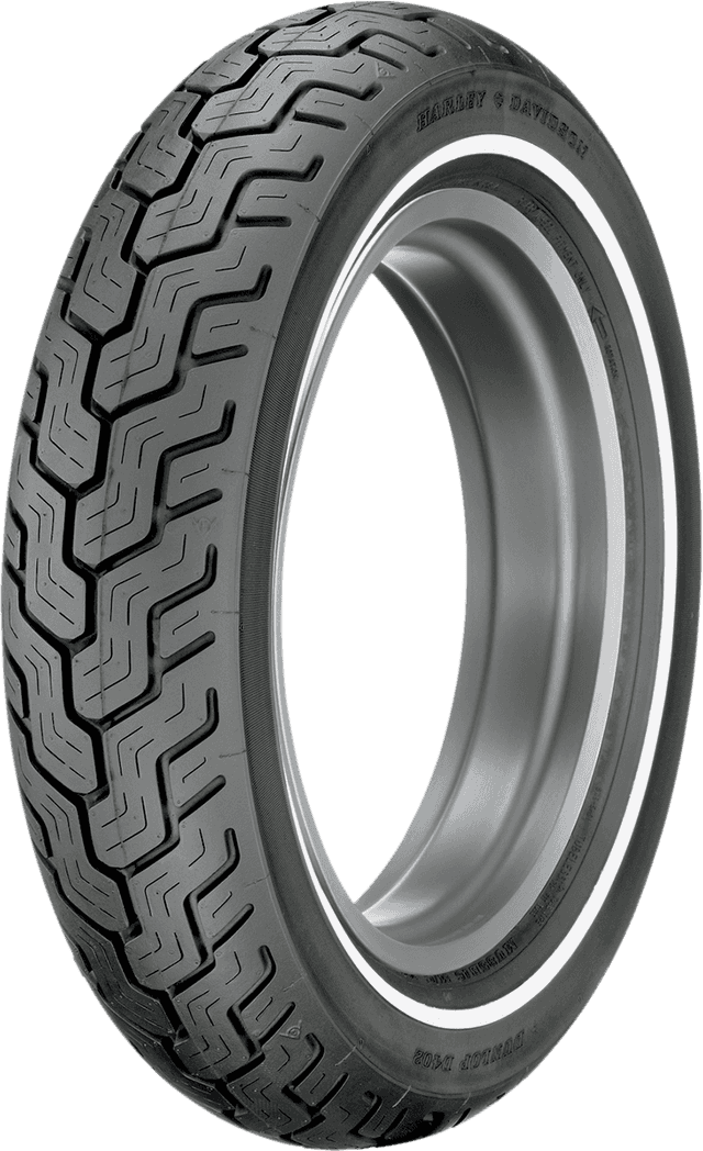 DUNLOP 0308-0002 Tire - D402 - Rear - MU85B16 - Narrow Whitewall - 77H