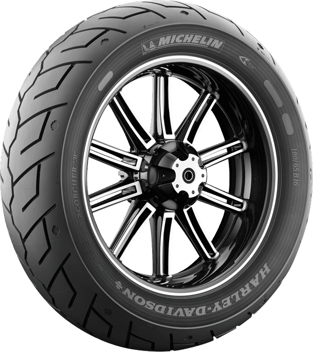 MICHELIN 0308-0057 Tire - Scorcher 31 - Rear - 180/70B16 - 77H — image 2 of 11
