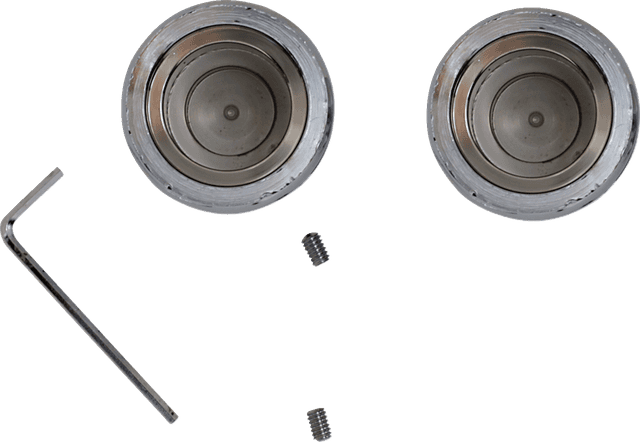 DRAG SPECIALTIES 0309-0217 Axle Caps - Chrome - Front - Pair — image 2 of 3