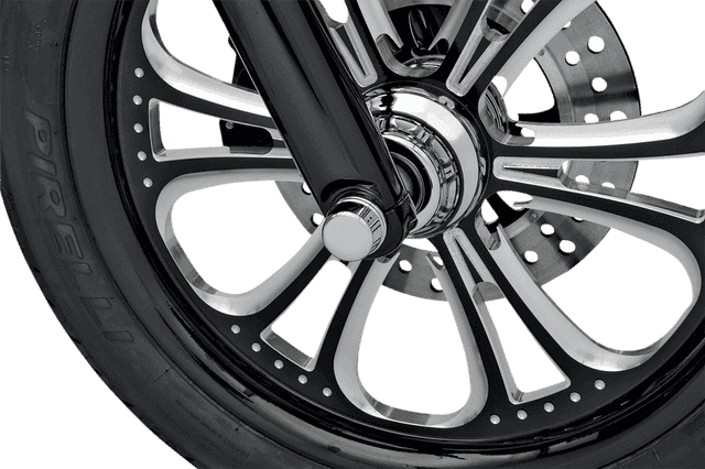 DRAG SPECIALTIES 0309-0217 Axle Caps - Chrome - Front - Pair — image 3 of 3
