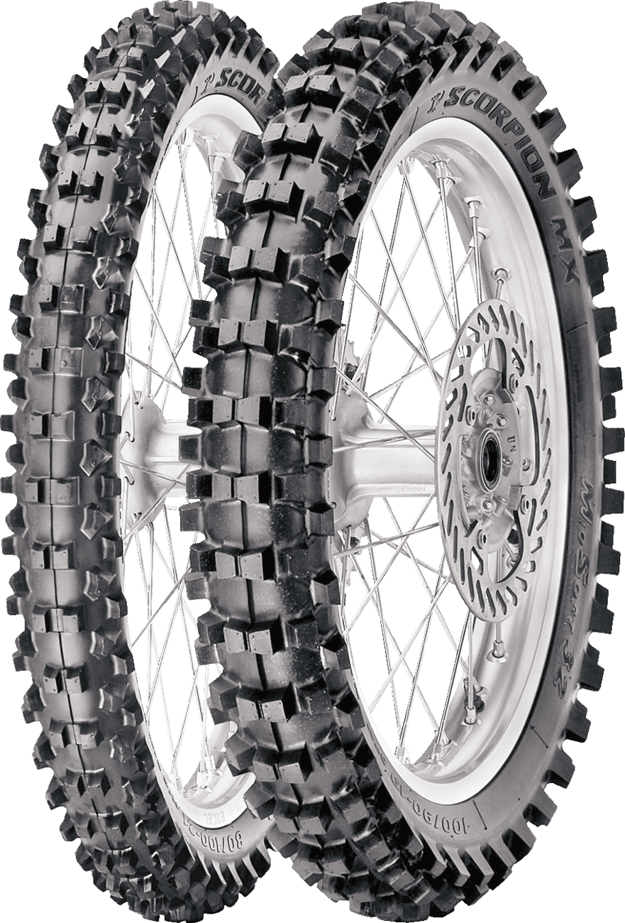 PIRELLI 0312-0085 Tire - Scorpion™ MX32 Mid Soft - Front - 70/100-19 - 42M