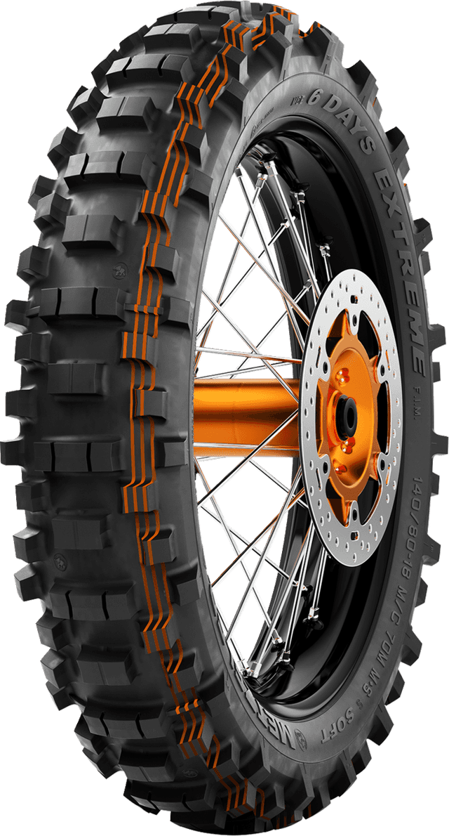 METZELER 0313-0877 Tire - MCE 6 Days Extreme - Rear - 140/80-18 - 70M