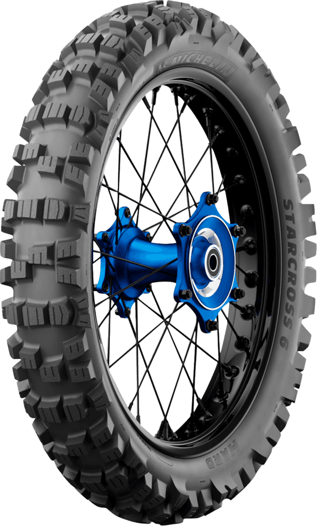 MICHELIN 0313-0903 Tire - StarCross 6 Hard - Rear - 110/90-19 - 62M — image 1 of 7
