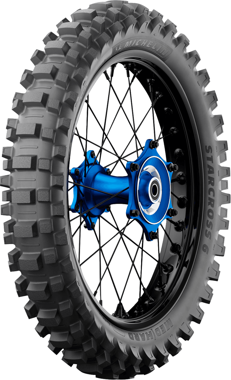 MICHELIN 0313-0906 Tire - StarCross 6 Medium Hard - Rear - 110/100-18 - 64M — image 1 of 7