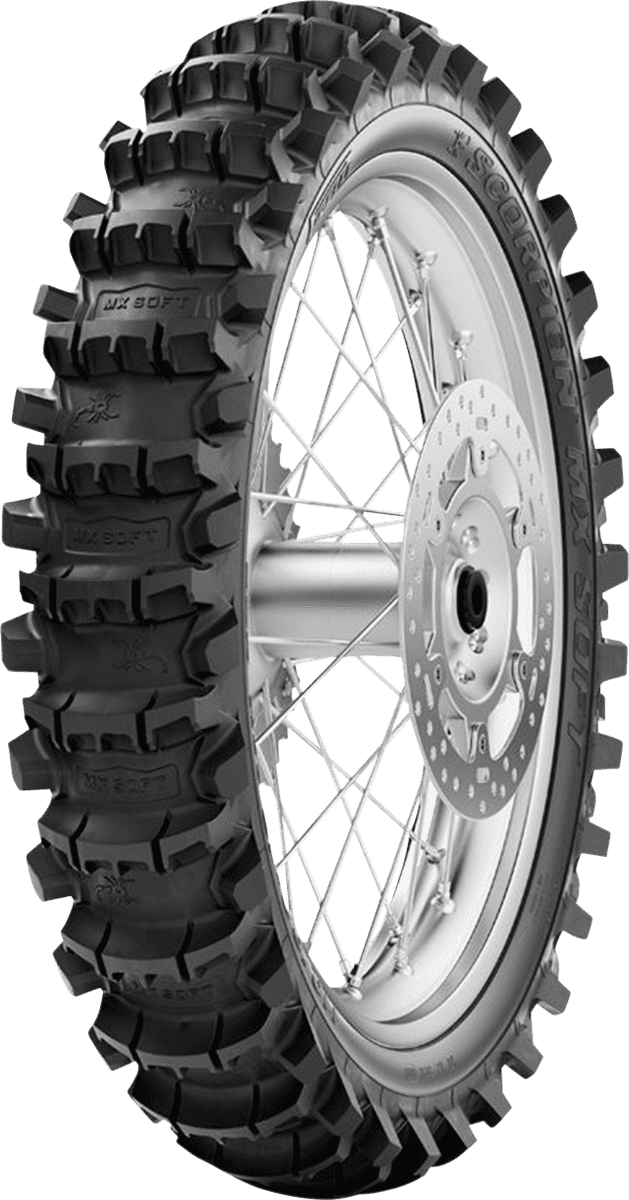 PIRELLI 0313-0984 Tire - Scorpion™ MX Soft - Rear - 120/90-18 - 65M