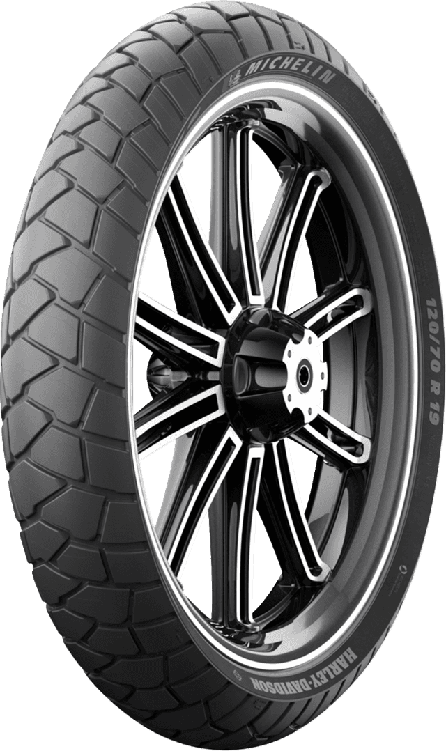 MICHELIN 0316-0505 Tire - Scorcher Adventure - Front - 120/70R19 - 60V — image 1 of 13