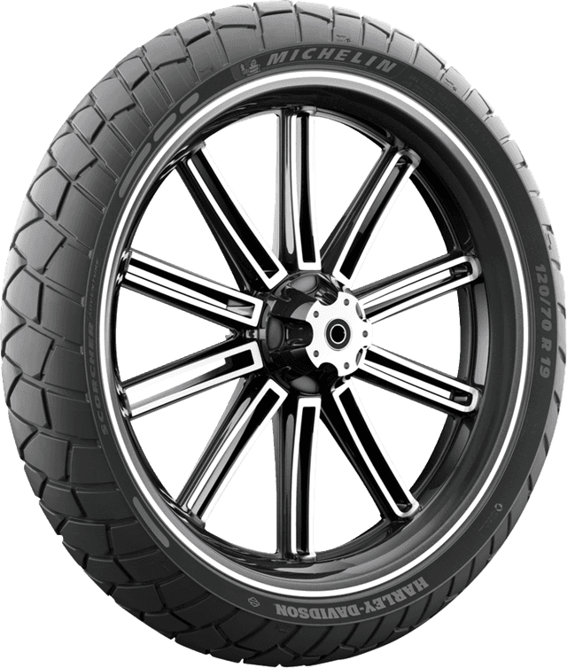 MICHELIN 0316-0505 Tire - Scorcher Adventure - Front - 120/70R19 - 60V — image 2 of 13
