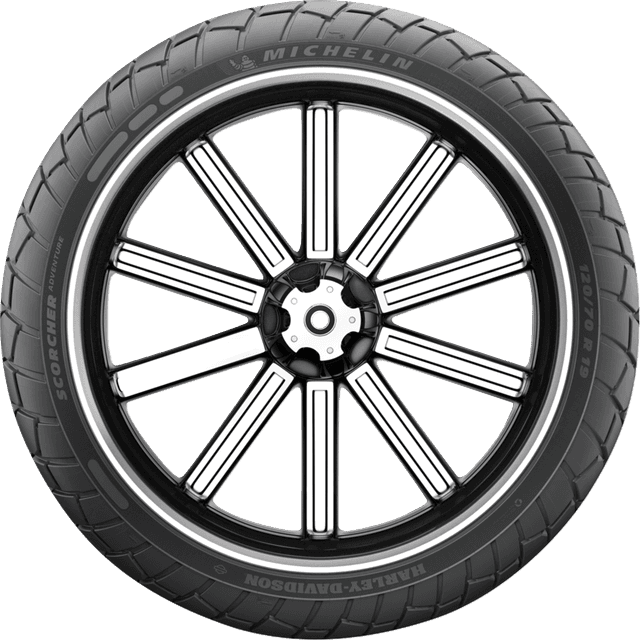 MICHELIN 0316-0505 Tire - Scorcher Adventure - Front - 120/70R19 - 60V — image 3 of 13