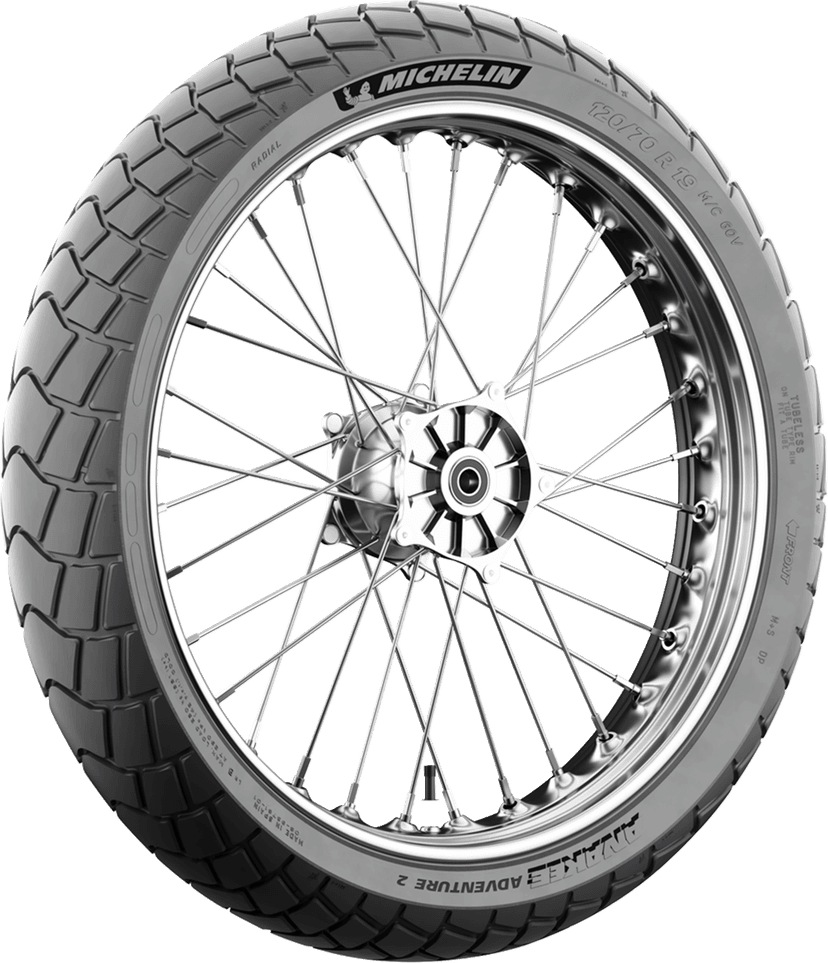 MICHELIN 0316-0699 Tire - Anakee Adventure 2 - Front - 110/80R18 - 58V — image 2 of 6