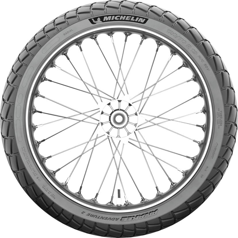 MICHELIN 0316-0699 Tire - Anakee Adventure 2 - Front - 110/80R18 - 58V — image 3 of 6