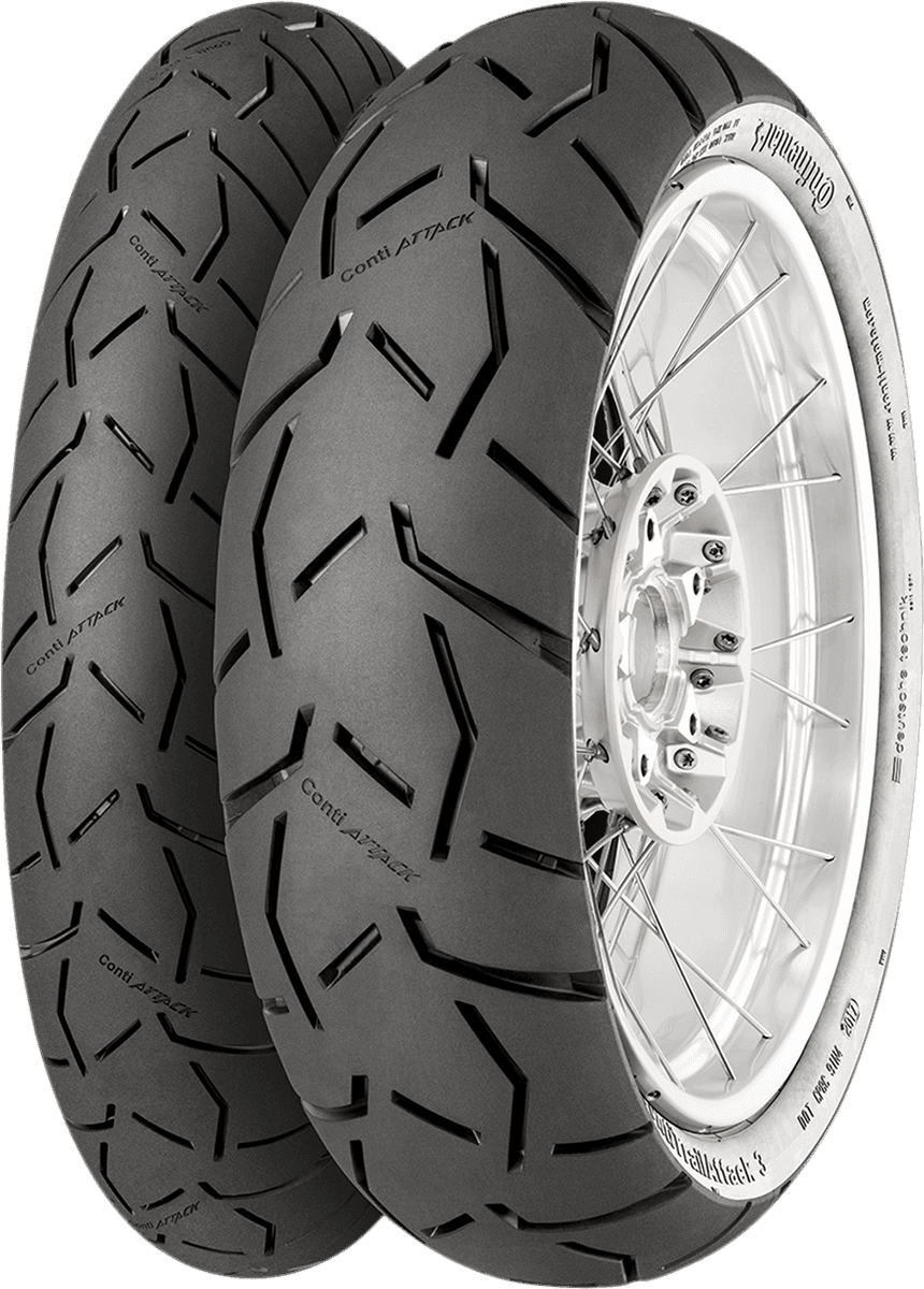 CONTINENTAL 0317-0449 Tire - ContiTrailAttack 3 - Rear - 170/60ZR17 - 72W