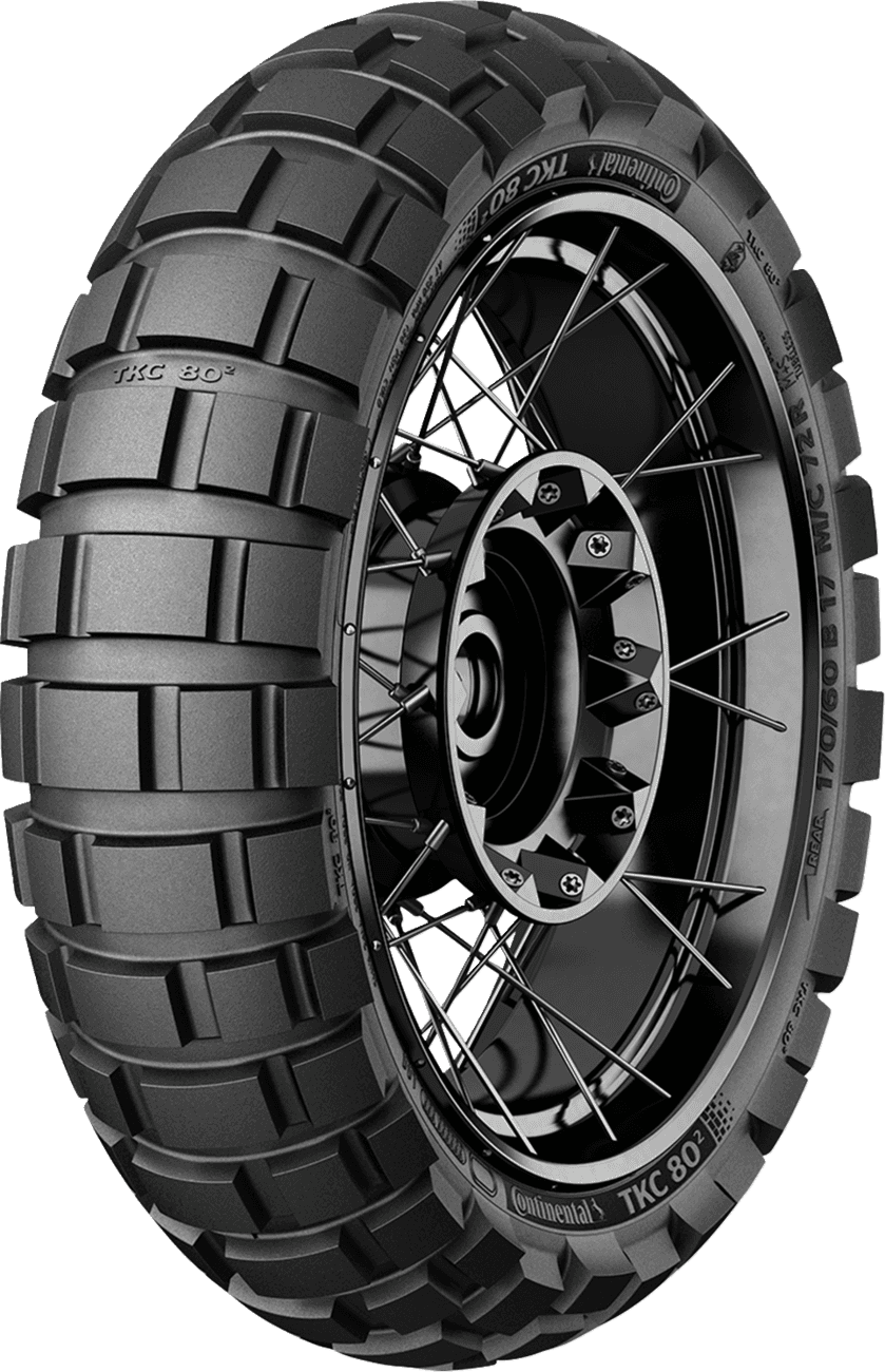 CONTINENTAL 0317-0967 Tire - TKC 80² - Rear - 120/90-18 - 65R