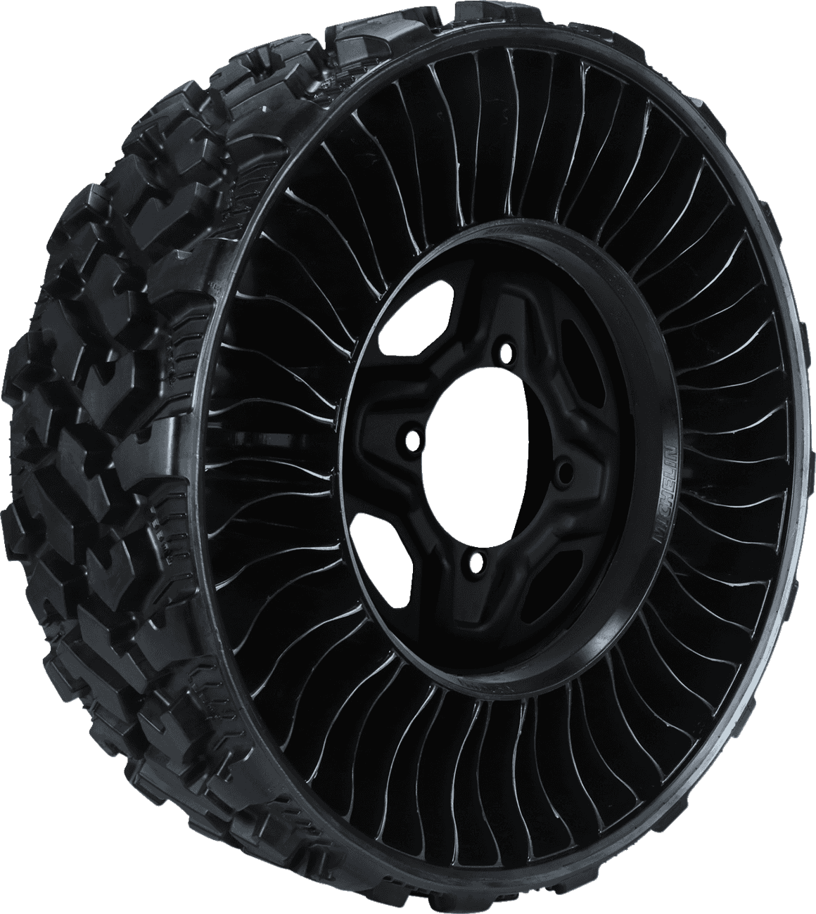 MICHELIN 0330-0041 Tire and Wheel Assembly - X® Tweel® - Front/Rear - 26x9N14 - 4/110 - 6+1 (+52 mm)
