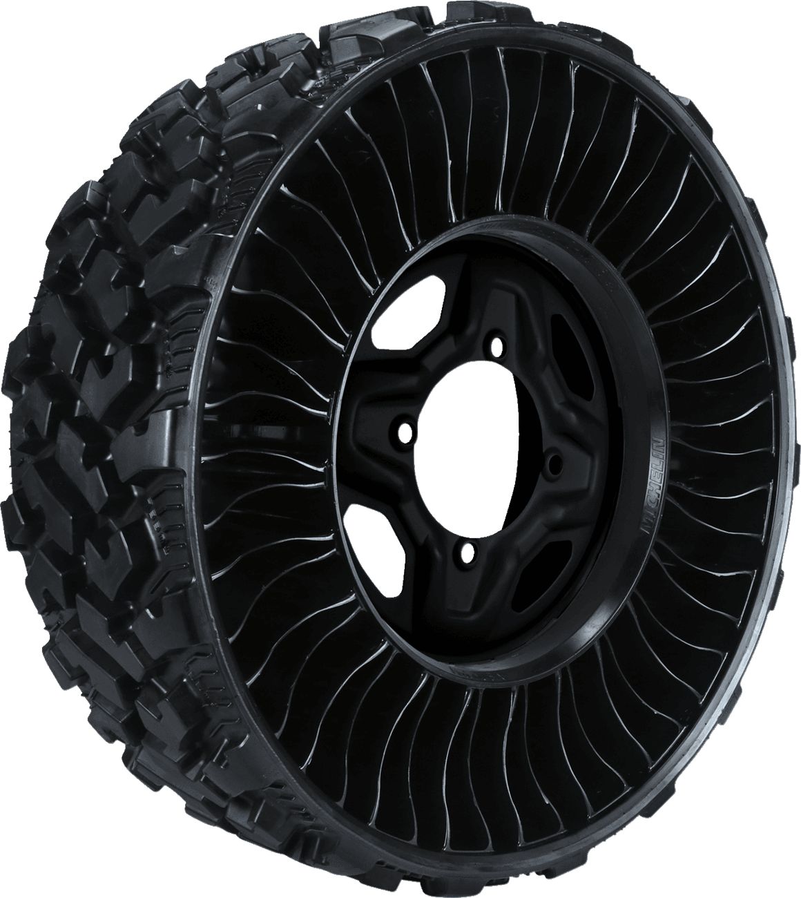MICHELIN 0330-0043 Tire and Wheel Assembly - X® Tweel® - Front/Rear - 26x9N14 - 4/137 - 5+2 (+48 mm)