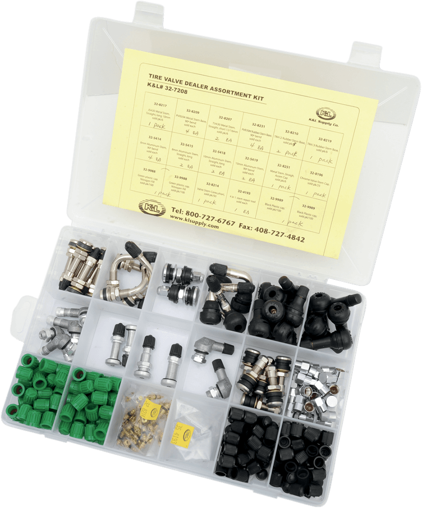 K&L SUPPLY 0360-0031 Valve Stem Kit - Assortment