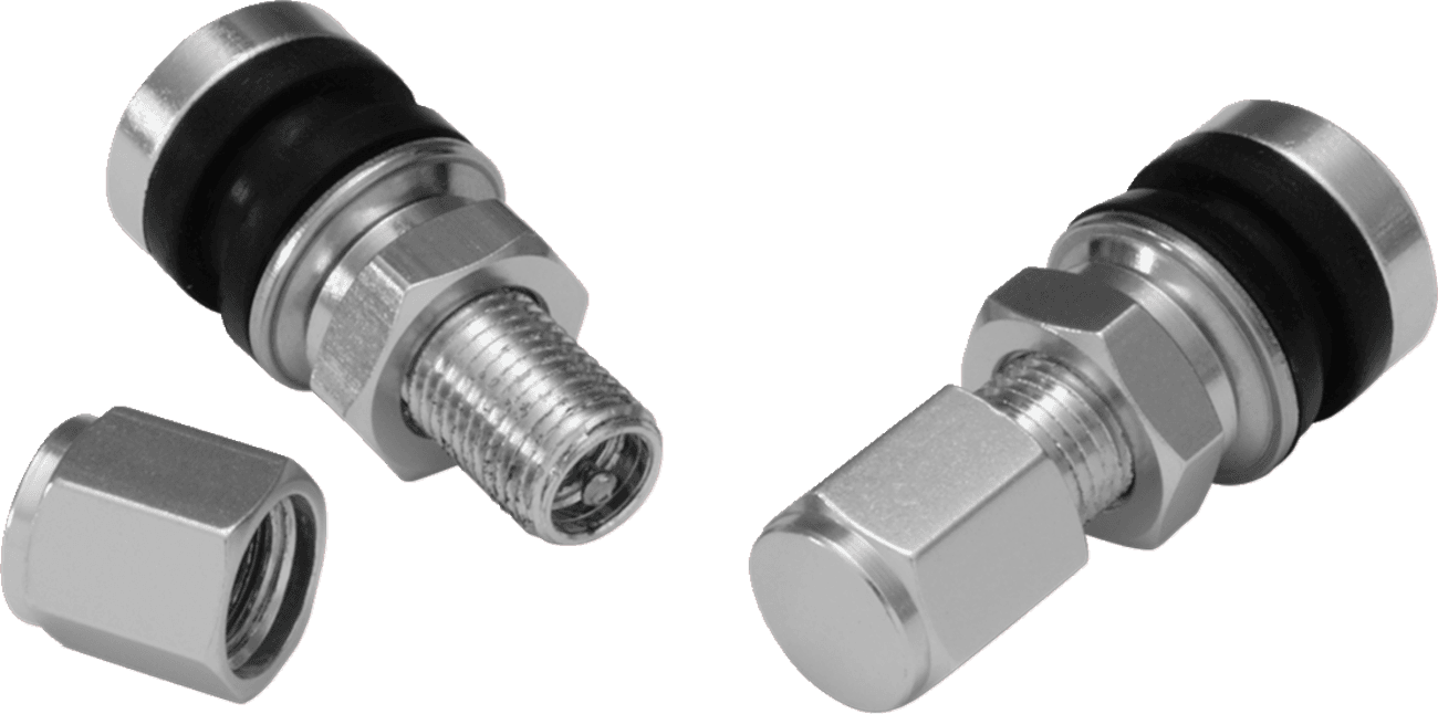 SHOW CHROME 0360-0079 Valve Stem - Straight - 1-3/16" - Pair