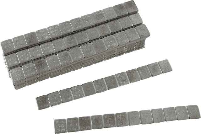 K&L SUPPLY 0365-0022 Wheel Weights - Rectangle - Adhesive Stick-On - Chrome - 360 Pack