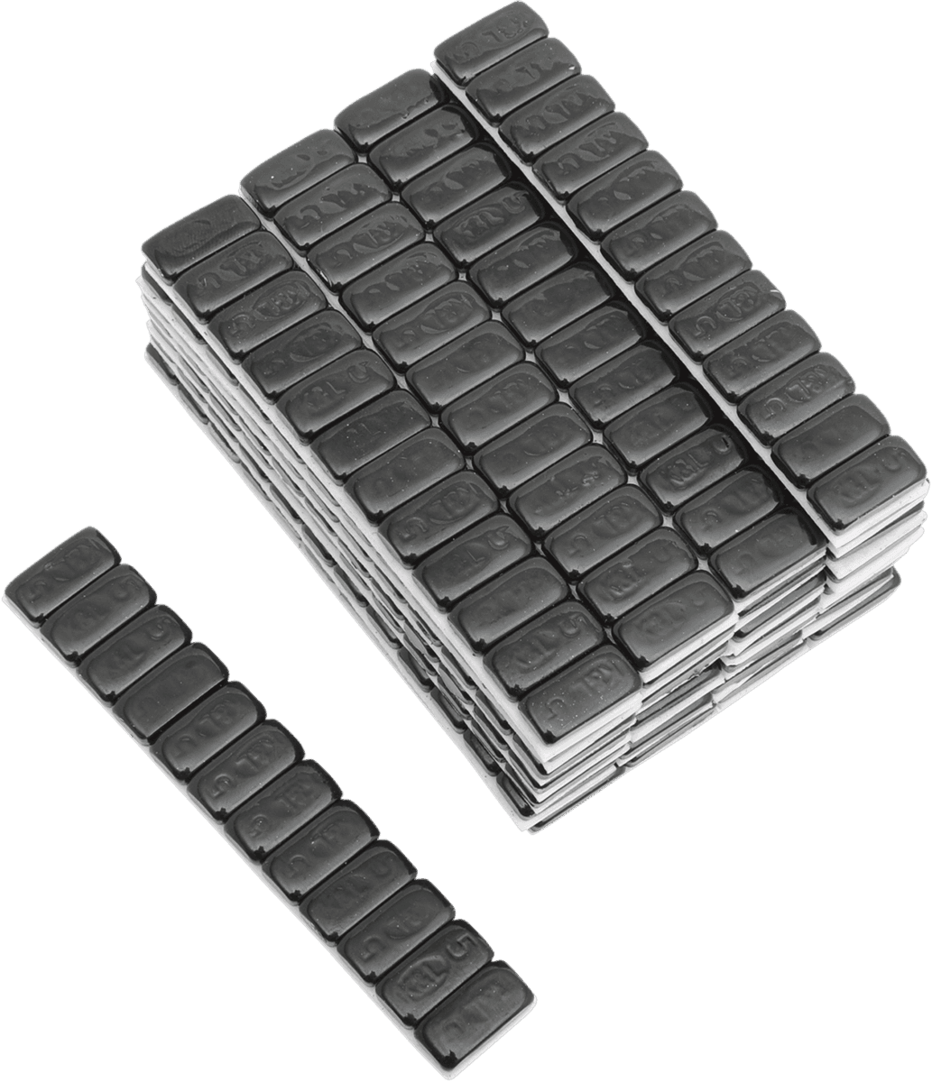 K&L SUPPLY 0365-0030 Wheel Weights - Rectangle - Adhesive Stick-On - Black - 360 Pack