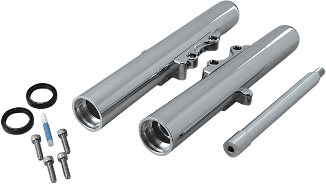 ARLEN NESS 0403-0029 Fork Legs - Chrome - Smooth - Dual Disc - '08-'13 FLT — image 1 of 3