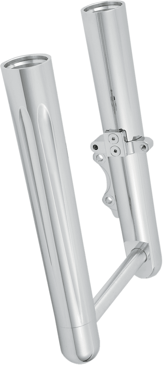 ARLEN NESS 0403-0033 Fork Legs - Chrome - Deep Cut - Dual Disc - Deep Cut - '08-'13 FLT — image 1 of 2