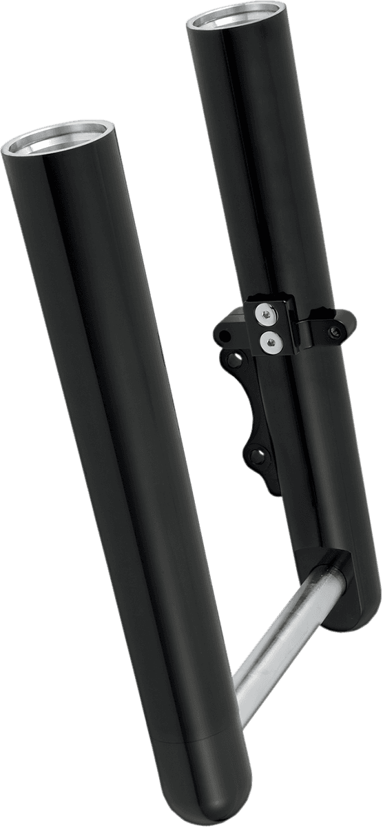 ARLEN NESS 0403-0053 Fork Legs - Black Anodized - Hot Legs - Custom Single Disc - Smooth - '00-'06 FLST
