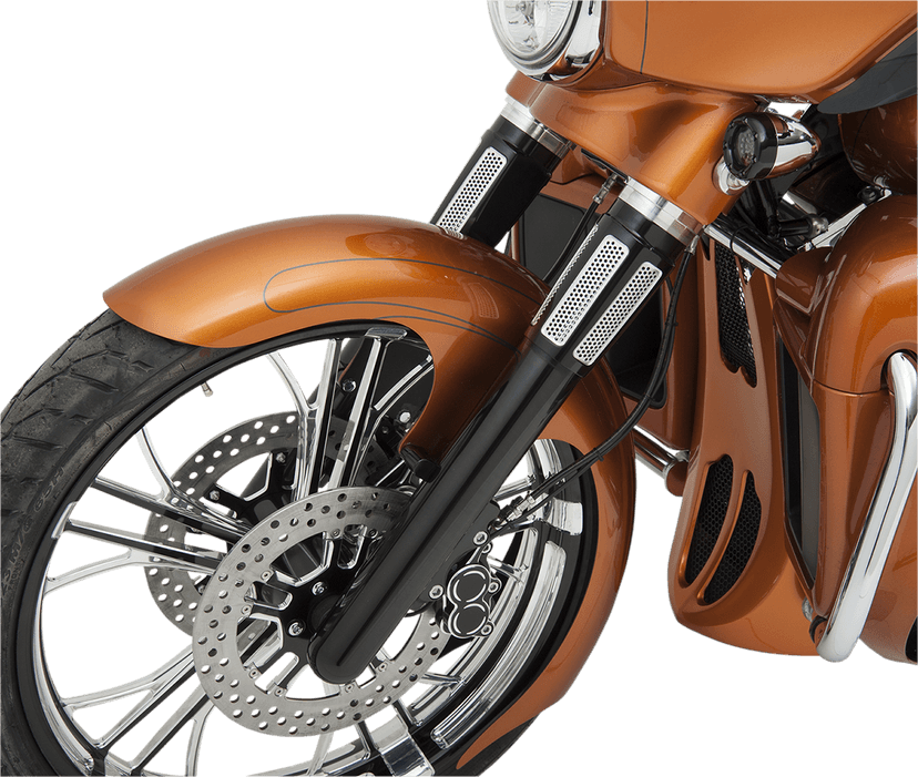 ARLEN NESS 0403-0100 Fork Legs - Black Anodized - Smooth - Dual Disc — image 2 of 2
