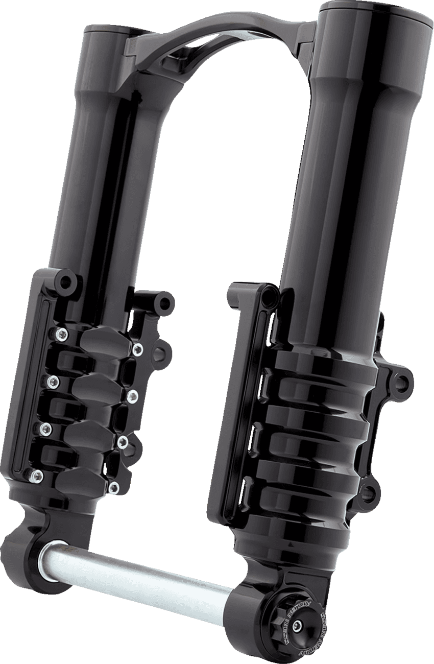 ARLEN NESS 0403-0165 Fork Legs - 49 mm - Black Anodized - For Factory Brake Caliper
