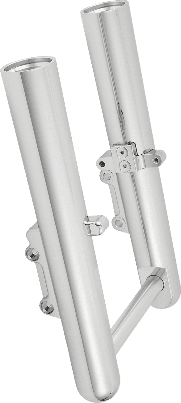 ARLEN NESS 0403-0188 Fork Legs - Chrome - Smooth - Dual Disc
