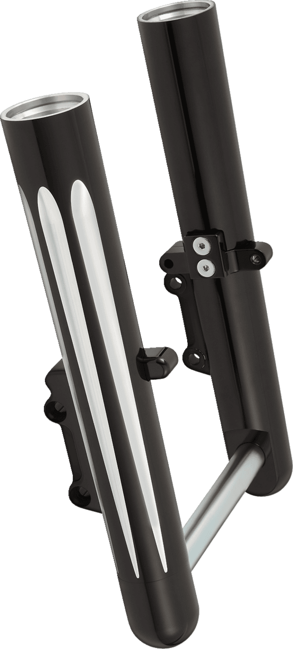 ARLEN NESS 0403-0189 Fork Legs - Black Anodized - Deep Cut - Dual Disc