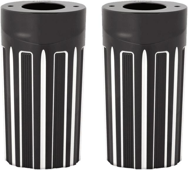 ARLEN NESS 0406-0072 Fork Boot Covers - Black Anodized - 10-Gauge - FLHT