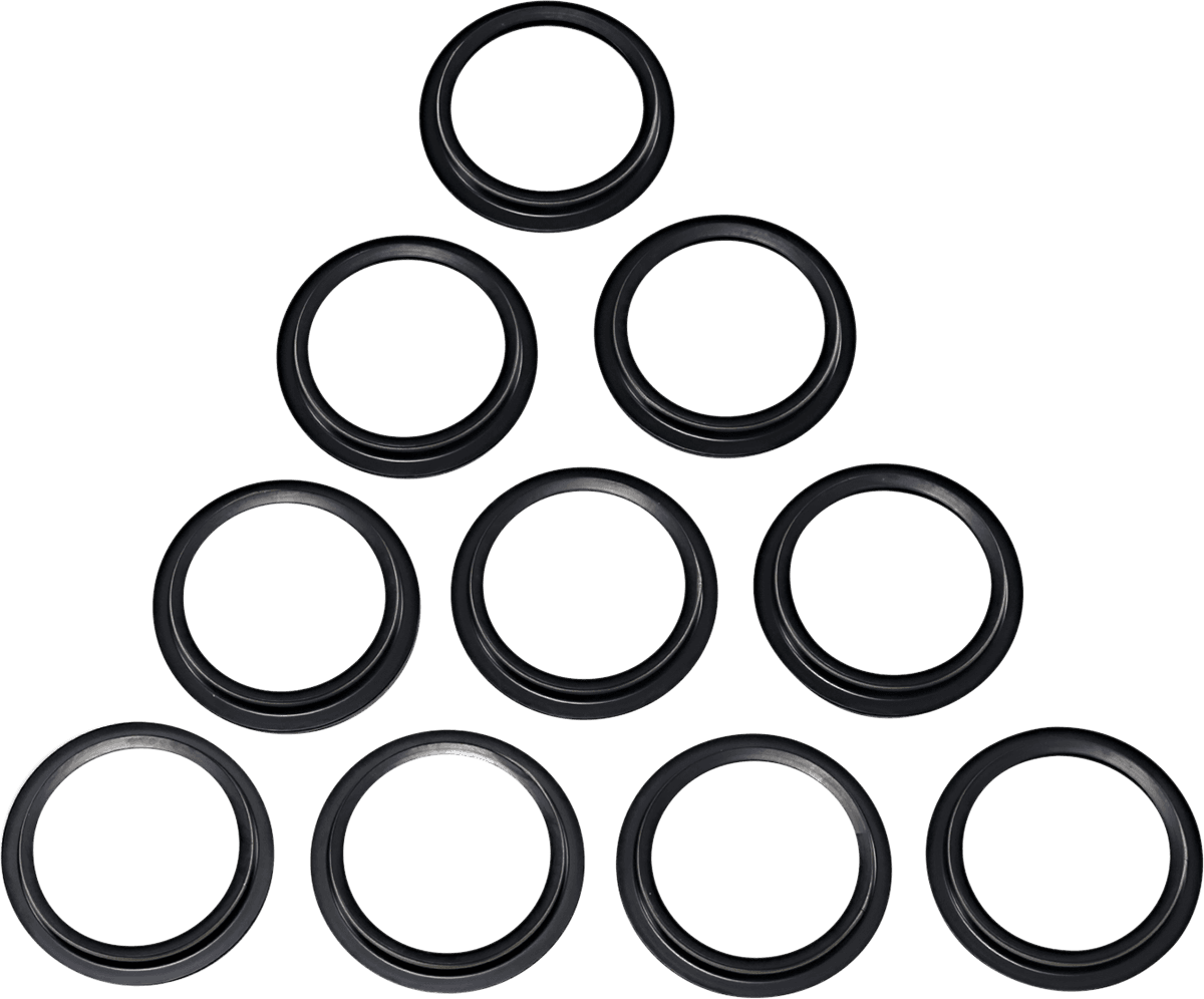 DRAG SPECIALTIES 0407-0670 Fork Dust Seals - 49 mm - 10-Pack