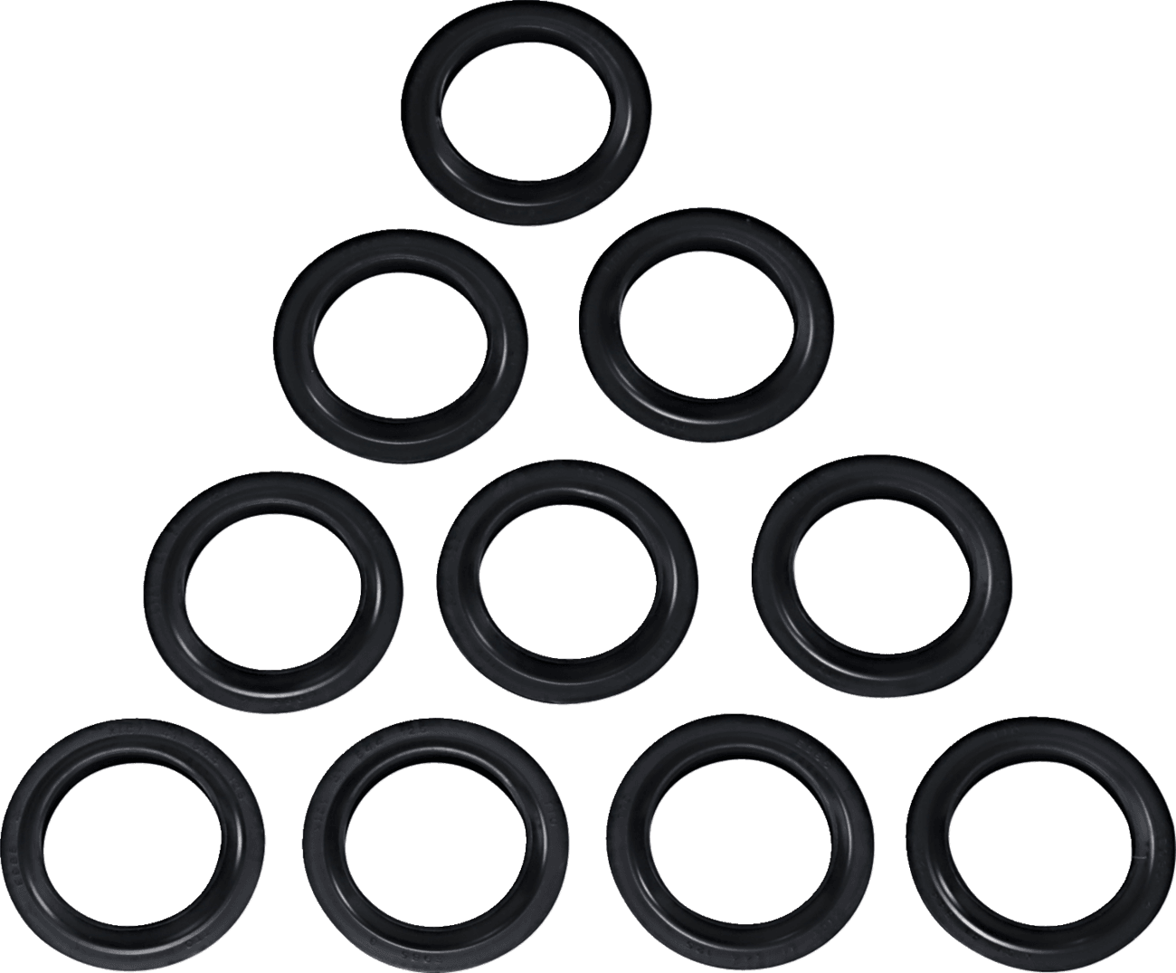 DRAG SPECIALTIES 0407-0672 Fork Dust Seals - 41 mm - 10-Pack