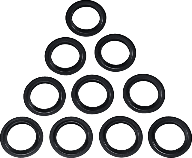 DRAG SPECIALTIES 0407-0672 Fork Dust Seals - 41 mm - 10-Pack